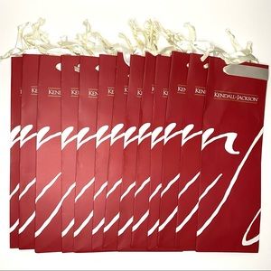 New Lot Of 13 Kendall- Jackson Red/ Wine Wine Paper Gift Bags Limited Edition